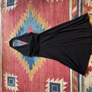 halter cold shoulder dress Juliet Dresses 662 - Long Jersey Sheath Dress